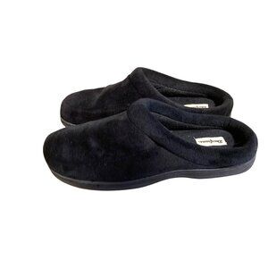 Dearforms Dear Forms Mens Size XL 13 14 Black SLip On Slippers Memory Foam